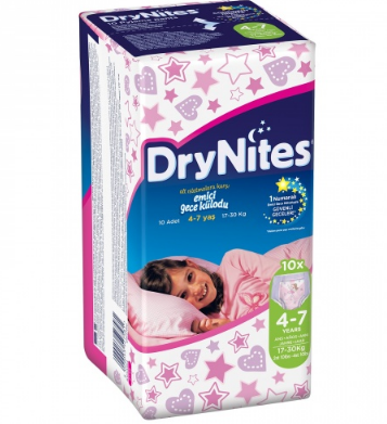 Huggies DryNites Kız Emici Gece Külodu